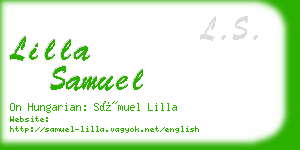 lilla samuel business card